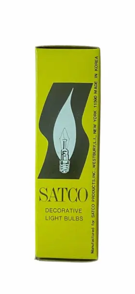 S3275 SATCO Flame Tip Candelabra Light Blubs #3