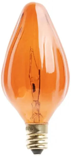 S3374 SATCO Candelabra Base Light Bulb Amber