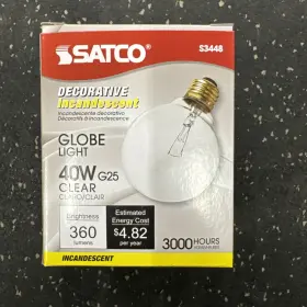 S3448 SATCO Globe Light Bulbs Contemporary Med Base