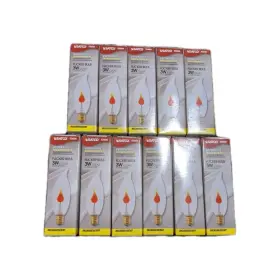 S3656 SATCO Flame Tip Candelabra Base Flicker Bulb