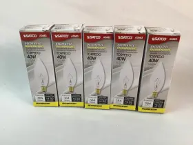 S3683 SATCO Light Bulb Torpedo Candelabra