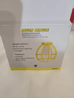 S3880 SATCO Rough Service Base Frost Light Bulbs #3