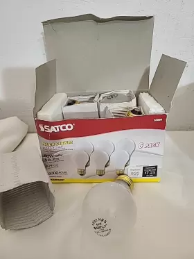 S3880 SATCO Rough Service Base Frost Light Bulbs