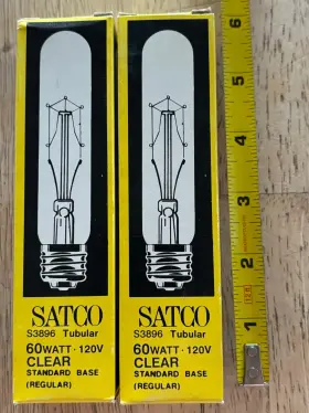 S3896 SATCO Tubular Bulb Standard Base