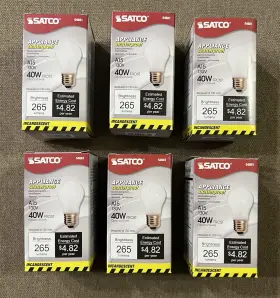 S4881 SATCO Frost Shatter Light Bulbs Imcandescent
