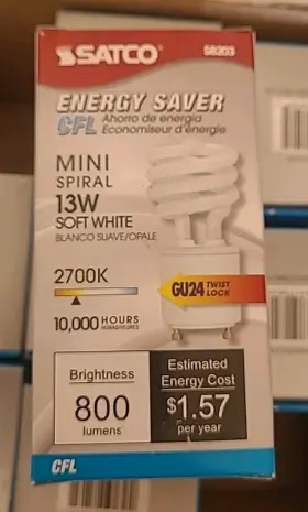 S7224 SATCO Mini Spiral Bulb