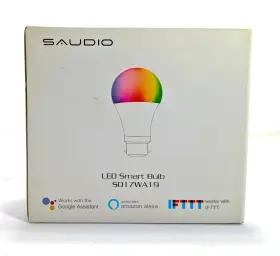 S017WA19 SAUDIO Smart Led Light Bulbs Pack Changing Wifi
