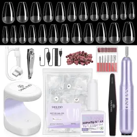 B0C33FKRFK SAVILAND Gel Nail Light Glue Electric Drill Kit
