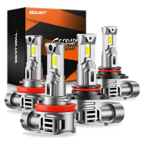 Sealight 6260lhb554uus 9005 H11 Lights Bulb Combo 80000lm 800% More Light High-performan