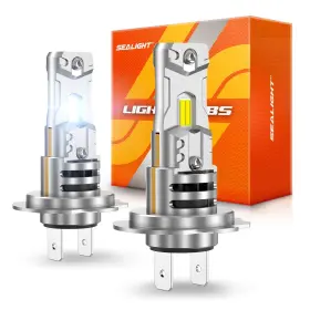 Sealight 8222lhb542sus H7 Led Bulbs 44000lm 800% Super Brighter 1 Halogen Size 6500k C