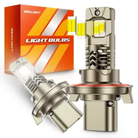 Sealight 9057lhb640qus H13/9008 Led Bulbs 50 000lm 10x Super Brighter 1 Mini Size 6500