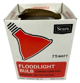 34-3984 SEARS Flood Light Bulb Standard Screw Base