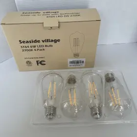 ST64-E26-6W-XX SEASIDE VILLAGE Led Dimmable Edison Bulb #2