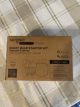 19030011 SENGLED Smart Light Bulb Starter Alexa Google Kit