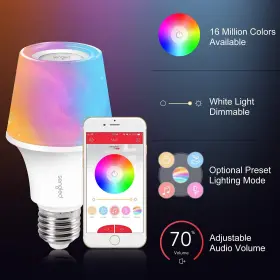 840696101274 SENGLED Solo Rgbw Bluetooth Light Bulb Speaker #2