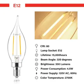 840696102264 SENGLED Led Candelabra Bulb Dimmable Chandelier #2