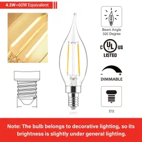 840696102264 SENGLED Led Candelabra Bulb Dimmable Chandelier #3