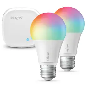 B079ZLHQM9 SENGLED Smart Light Bulb Starter Alexa Google Kit