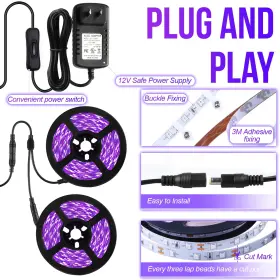 732694411564 SHGPODA Led Light Strip Flexible Fixtures Kit #3