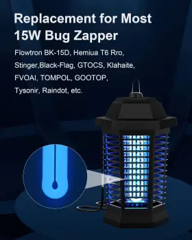 FUL15T6-BL SHOOTINGSTAR Bug Zapper Light Bulb Insect Lamp #3