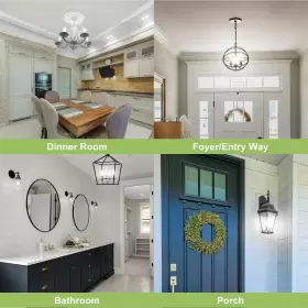 840696186042 SIGALUX Candelabra Led Light Bulbs Dimmable Bul #2