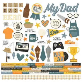 5A0022JM-1G5K5 SIMPLE STORIES Fathers Cardstock