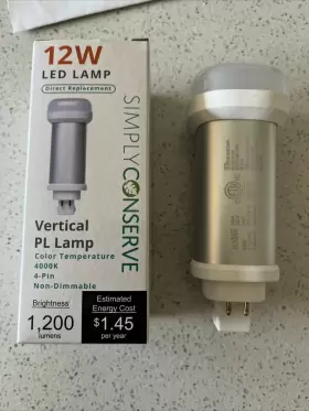 810136027419 SIMPLY CONSERVE Vertical Pl Led Light Bulb Cfl