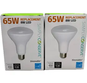 LR30D08W-27K SIMPLY CONSERVE Led Light Bulb Dimmable
