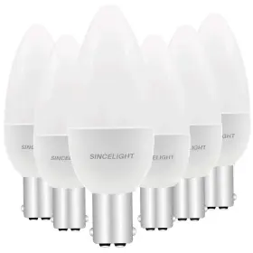 824007344895 SINCELIGHT Led Candle Light Bulb Milky Diffuser