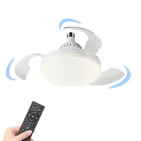 Siolaxen Fan201 Socket Fan Light Bulb For Small Rooms Lighting 3000-6500k Dimmable And Hidden B