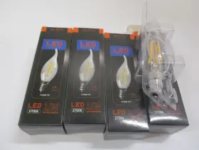 043168245326 SLEEK Pack Led Flame Tip Bulbs