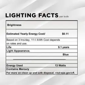 682821118654 SLEEKLIGHTING Spiral Cfl Fluorescent Light Bulb #2