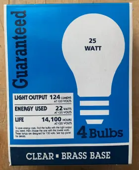 60127 SLI Light Bulbs Incan
