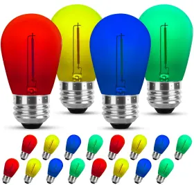 S14-BULB SMART EGG Led Light Bulbs Pack Edison Shatterproof
