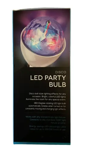 030698064367 SMART GEAR Disco Spinning Led Bulb #3