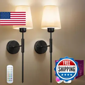 B0FB8V9MB1 SMARYONG Battery Wall Set Rechargeable Sconce