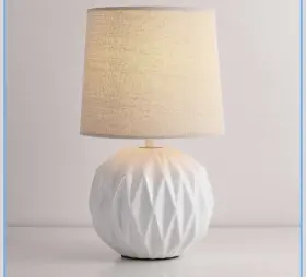 B0BYPKPWRP SOMNIFEROUS Ceramic Table Lamp Geometric Bedside