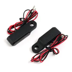 Sportbikefairings Ry-032 #05xgsbf Pair Turn Signal Motorcycle Led Lights Blinker Black Handlebar Marker Light