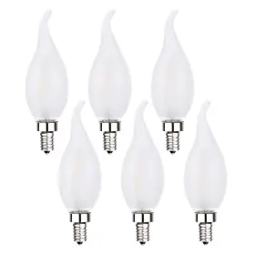 769326355637 SUNAIONY Frosted Led Candelabra Bulbs Dimmable
