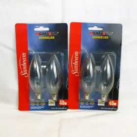 629312060399 SUNBEAM Chandelier Glass Candelabra Base