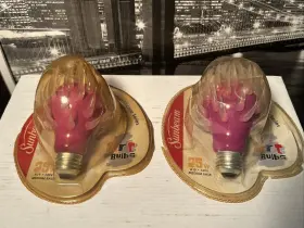 629312084012 SUNBEAM Pink Art Light Bulbs Silicone Flame