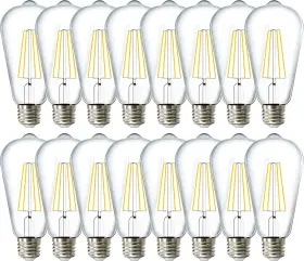 16PK SUNCO Led Edison Bulbs Dimmable
