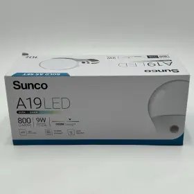 D2D-9W-5K-10PK SUNCO Pack Dusk Dawn Light Sensor Led Bulb