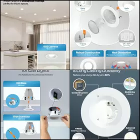 810047884453 SUNCO Pack Retrofit Led Recessed Recess Lighting