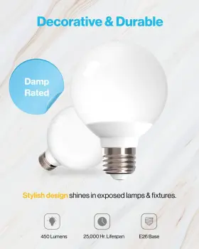 632030023706 SUNCO LIGHTING Pack Vanity Globe Light Bulbs Led #3