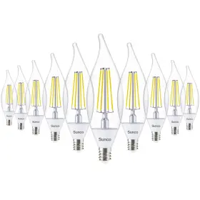 CA11 SUNCO LIGHTING Pack Dusk Dawn Candelabra Led Light Bulb