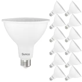 PAR38-15W-5K-12PK SUNCO LIGHTING Pack Flood Light Bulbs Led