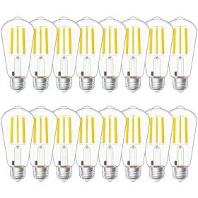 840360608924 SUNCO LIGHTING Pack Dusk Dawn Led Edison Bulbs