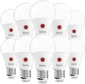 D2D-9W-4K-10PK SUNCO LIGHTING Pack Dusk Dawn Light Sensor Led