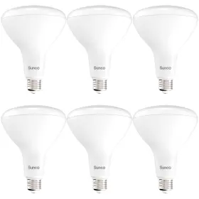 SCBR4017W27K SUNCO LIGHTING Pack Led Light Bulbs Flood Recess